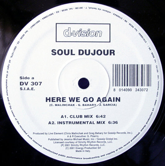 Soul DuJour : Here We Go Again (12")