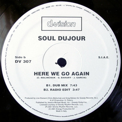 Soul DuJour : Here We Go Again (12")