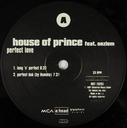 House Of Prince Feat. Oezlem : Perfect Love (12")
