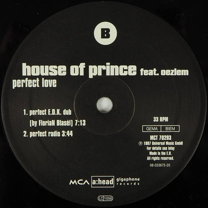 House Of Prince Feat. Oezlem : Perfect Love (12")