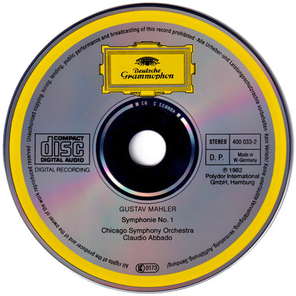Mahler* - Chicago Symphony Orchestra / Claudio Abbado : Symphonie No. 1 (CD, Album, RE, Pol)