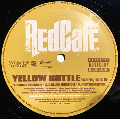 RedCafé* : Bling Blaow B/W Yellow Bottle (12", Single)