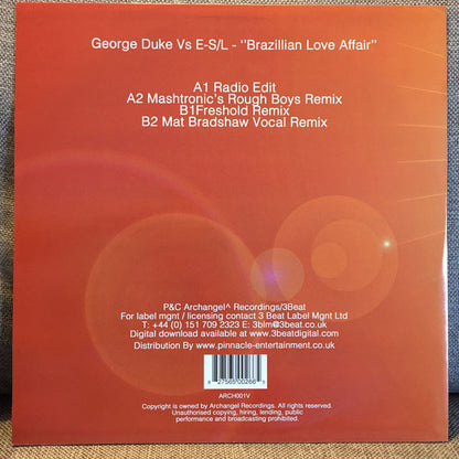 George Duke Vs E-S/L : Brazillian Love Affair (12")