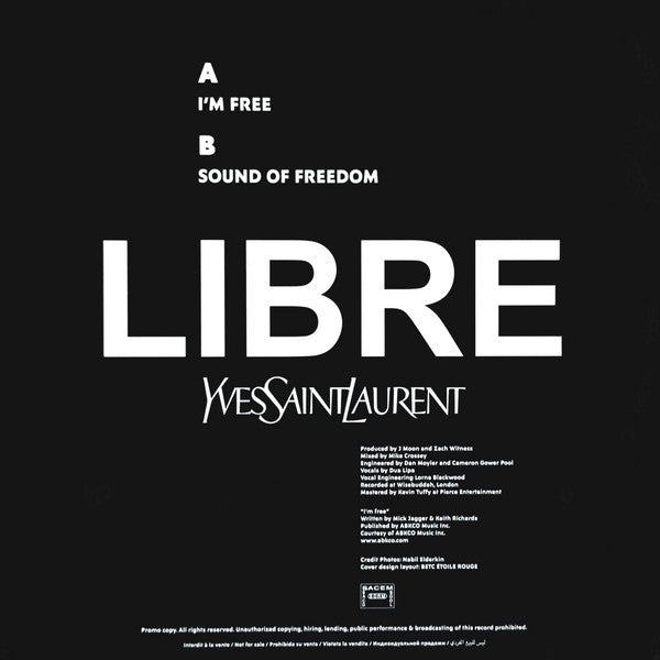 Dua Lipa : I'm Free (12", Promo)