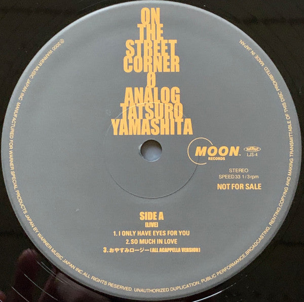 Tatsuro Yamashita : On The Street Corner 0 Analog (LP, Album, Promo)
