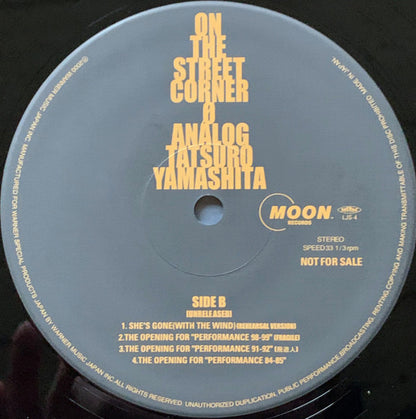 Tatsuro Yamashita : On The Street Corner 0 Analog (LP, Album, Promo)