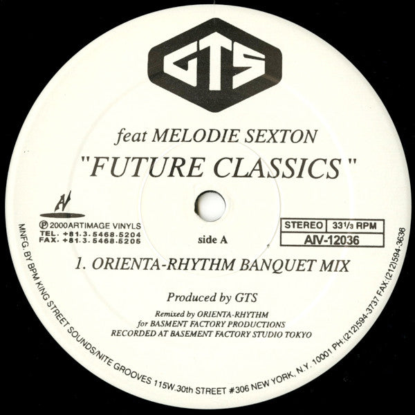 GTS Feat Melodie Sexton : Future Classics (12")