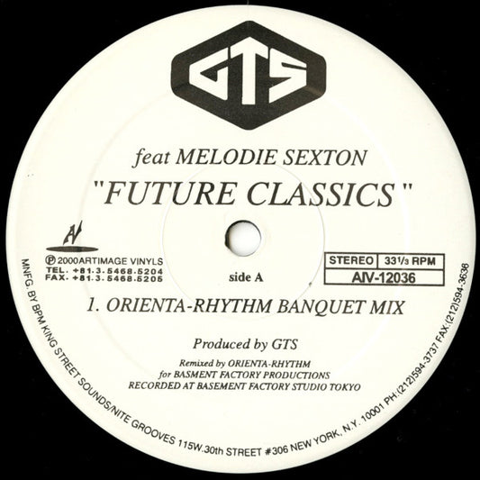 GTS Feat Melodie Sexton : Future Classics (12")
