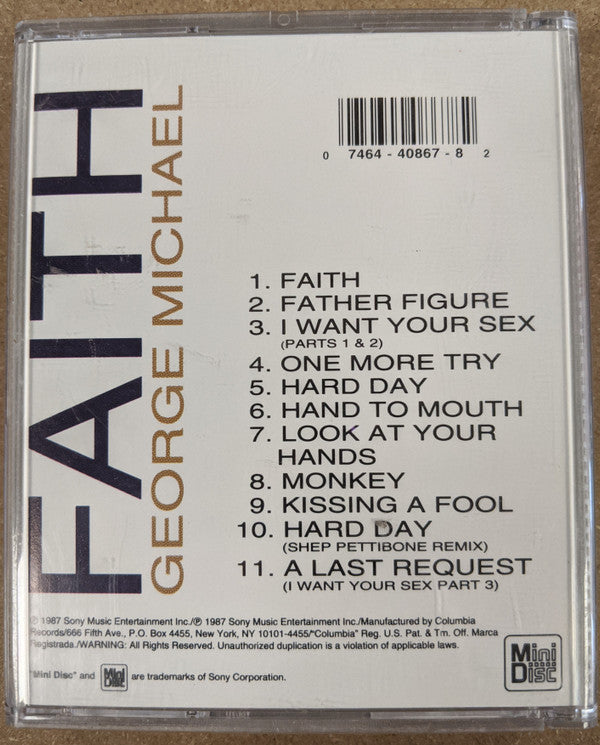 George Michael : Faith (MD, Album, RE)