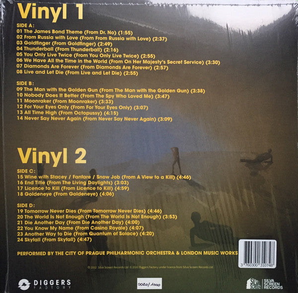 The City of Prague Philharmonic Orchestra : Music From The Films Of James Bond (2xLP, Album, Ltd, Num)