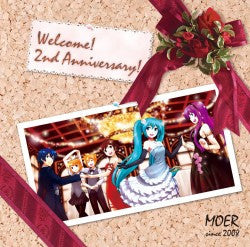 Moer*, 初音ミク* : Welcome! 2nd Anniversary! (CD, Comp)
