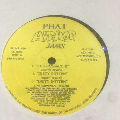 Various : Phat Hip-Hop Jams (12", Comp, Unofficial)