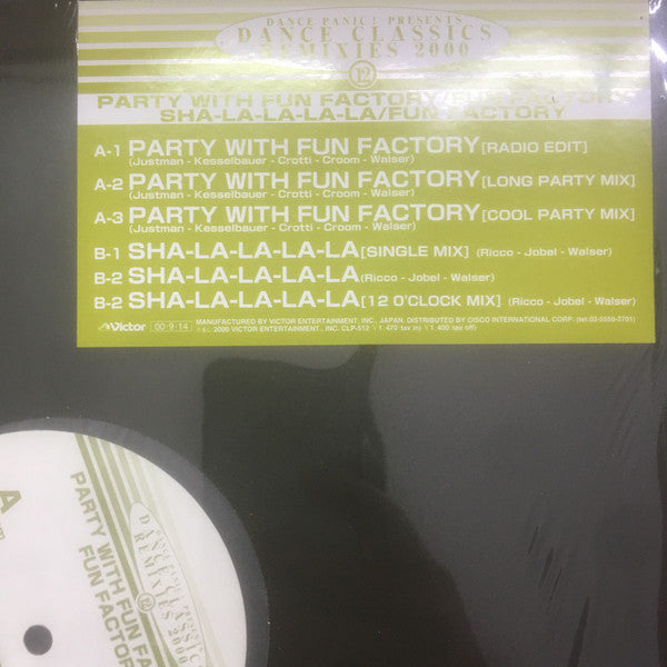 Fun Factory : Party With Fun Factory / Sha-La-La-La-La (12", Maxi)