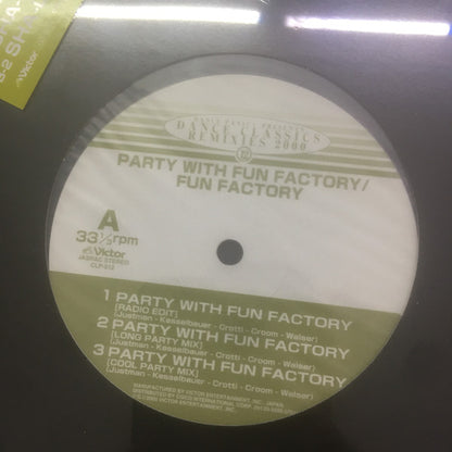 Fun Factory : Party With Fun Factory / Sha-La-La-La-La (12", Maxi)
