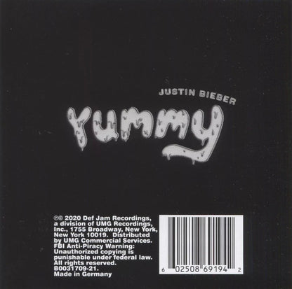 Justin Bieber : Yummy (7", S/Sided, Single, Ltd, Pic)