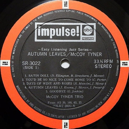 McCoy Tyner Trio : Autumn Leaves (LP, Comp)