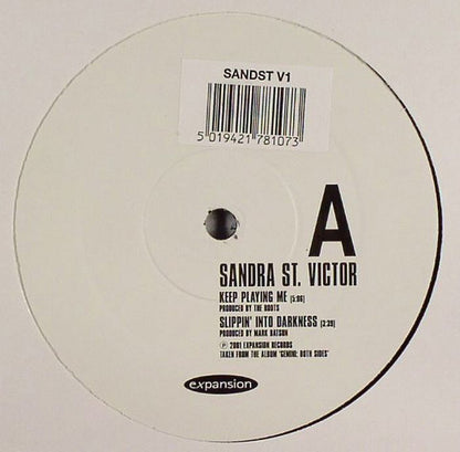 Sandra St. Victor : Keep Playing Me (12", Promo)