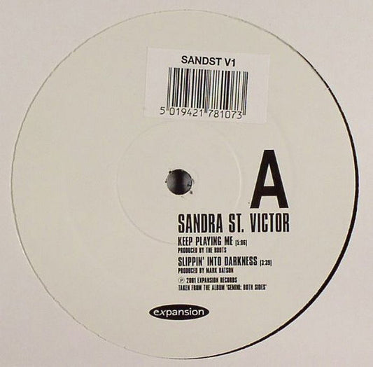 Sandra St. Victor : Keep Playing Me (12", Promo)