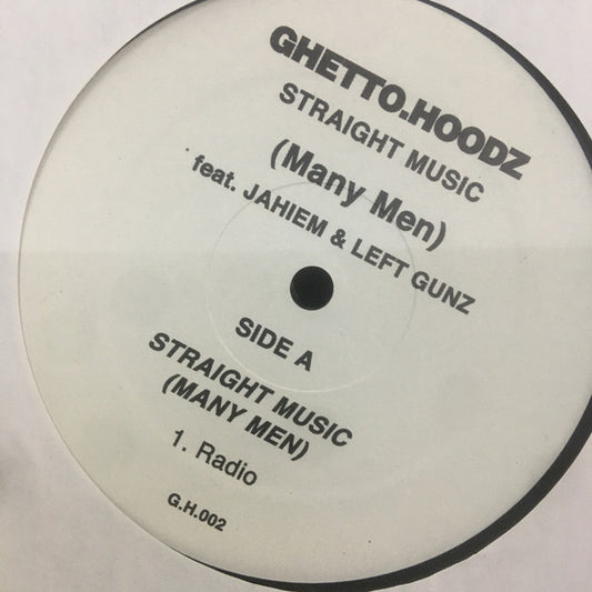 Ghetto.hoodz : Straight Music (12", W/Lbl)