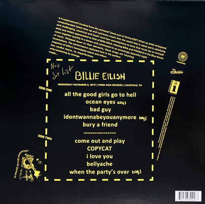 Billie Eilish : Live At Third Man Records (LP, Album, RSD, Ltd, RP, Blu)