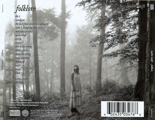 Taylor Swift : Folklore (CD, Album, Dlx, "Cl)