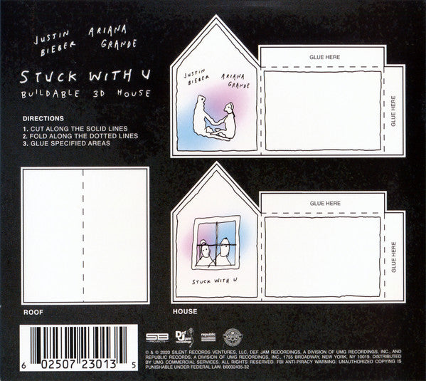 Justin Bieber, Ariana Grande : Stuck With U (CD, Single)