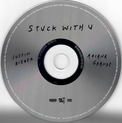 Justin Bieber, Ariana Grande : Stuck With U (CD, Single)