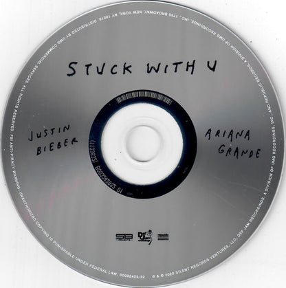 Justin Bieber, Ariana Grande : Stuck With U (CD, Single, Alt)