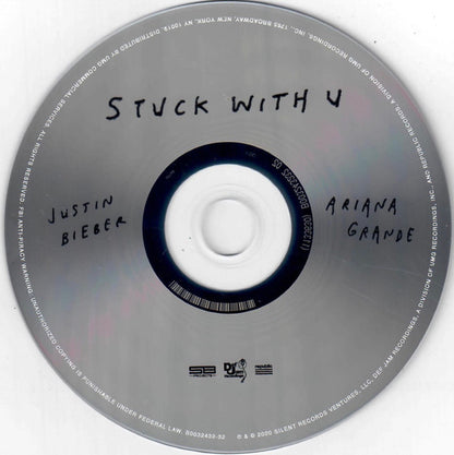 Justin Bieber, Ariana Grande : Stuck With U (CD, Single, Alt)