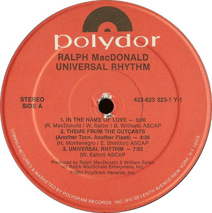 Ralph MacDonald : Universal Rhythm (LP, Album, 53 )