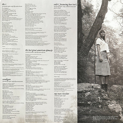 Taylor Swift : Folklore (2xLP, Album, Dlx, Ltd, Tea)