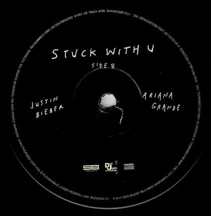Ariana Grande, Justin Bieber : Stuck With U (7", Single)