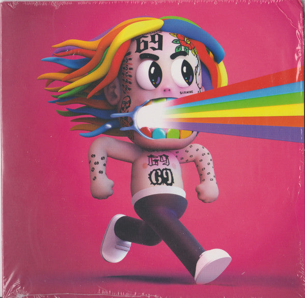6IX9INE : Punani (Clean) (7", Single, Ltd, Red)