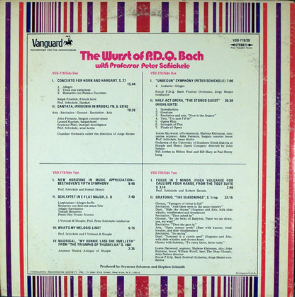 P.D.Q. Bach With Professor Peter Schickele* : The Wurst Of P.D.Q. Bach (2xLP, Comp)