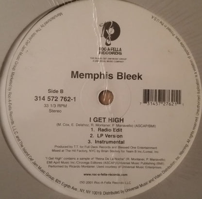 Memphis Bleek : Do My... / I Get High (12")