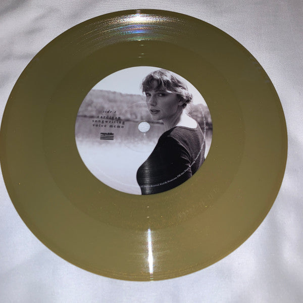 Taylor Swift : Cardigan (+ Songwriting Voice Memo) (7", Single, Ltd, Gol)