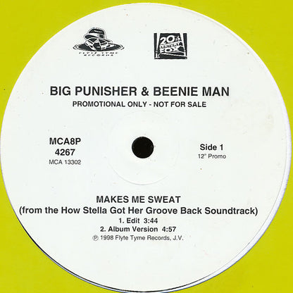 Big Punisher & Beenie Man : Makes Me Sweat (12", Promo)