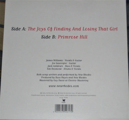 New Rhodes : The Joys Of Finding And Losing That Girl (7")