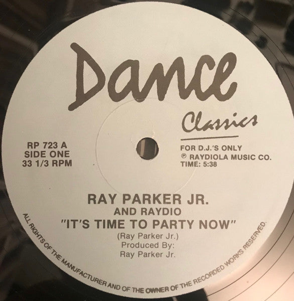 Ray Parker Jr. And Raydio / The Limit (2) : It's Time To Party Now / She's So Divine (12", Unofficial, Blu)