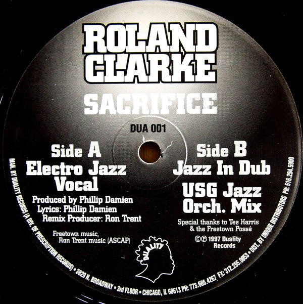 Roland Clarke* : Sacrifice (12")