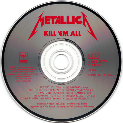 Metallica = Metallica : Kill 'Em All = キル・エム・オール (CD, Album, RE, SMJ)