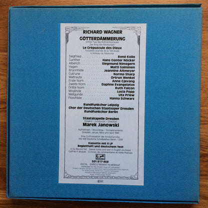 Richard Wagner, Rundfunkchor Leipzig, Chor der Staatsoper Dresden, Staatskapelle Dresden, Marek Janowski, René Kollo, Jeannine Altmeyer : Götterdämmerung (6xLP, Dig + Box)