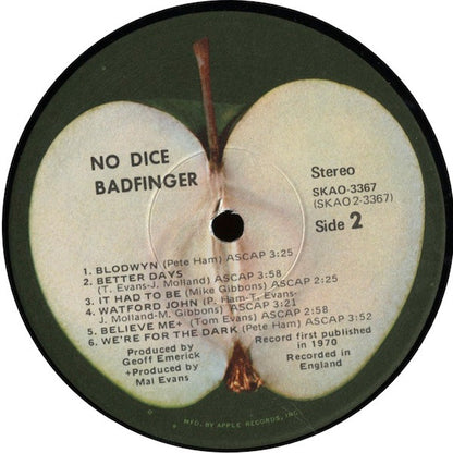 Badfinger : No Dice (LP, Album, Los)