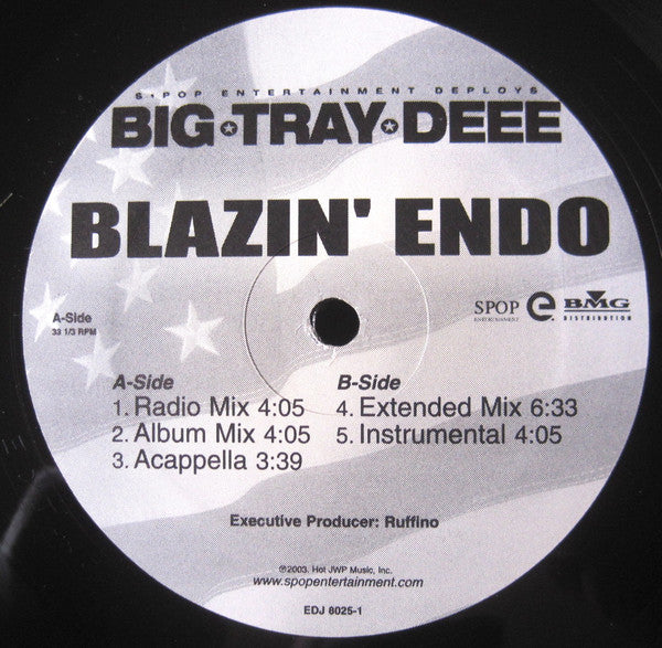 Tray Deee* : Blazin' Endo (12", Single)