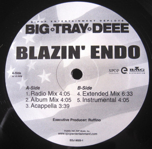 Tray Deee* : Blazin' Endo (12", Single)
