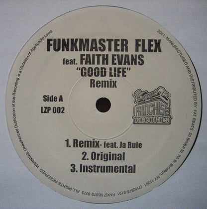 Funkmaster Flex Featuring Faith Evans : Good Life (The Remixes) (12")