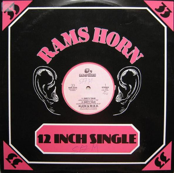 Klein & M.B.O. : Dirty Talk (12", RE)