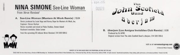 Nina Simone / The John Scofield Band : See-Line Woman / Uberjam (12", Smplr)