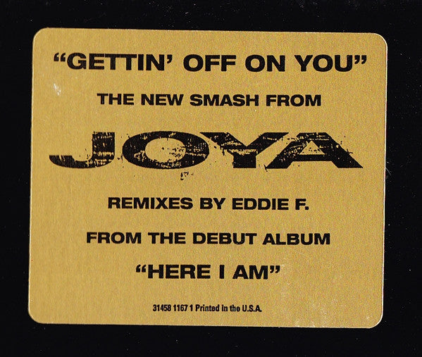 Joya : Gettin' Off On You (12", Promo)