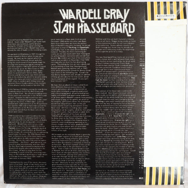 Wardell Gray / Stan Hasselgard : Wardell Gray - Stan Hasselgard (LP, Comp)